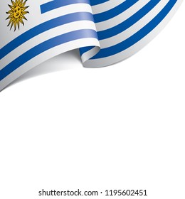Uruguay flag, vector illustration on a white background.