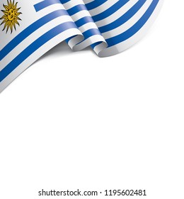 Uruguay flag, vector illustration on a white background.