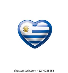 Uruguay flag, vector illustration on a white background.
