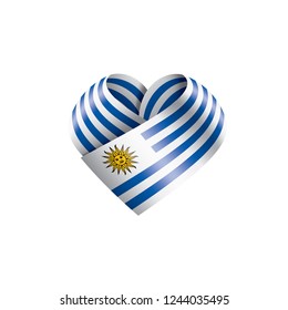 Uruguay flag, vector illustration on a white background.