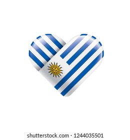 Uruguay flag, vector illustration on a white background.