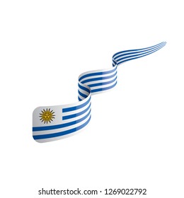 Uruguay flag, vector illustration on a white background.