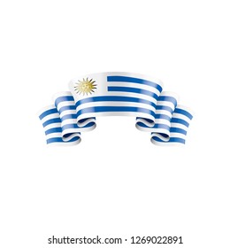 Uruguay flag, vector illustration on a white background.
