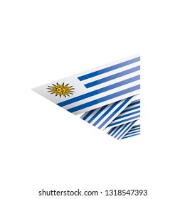 Uruguay flag, vector illustration on a white background.