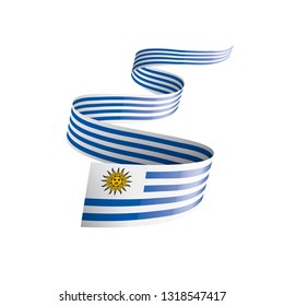 Uruguay flag, vector illustration on a white background.