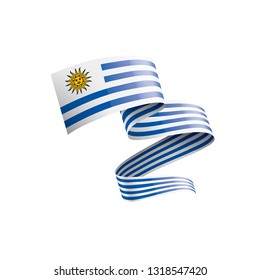 Uruguay flag, vector illustration on a white background.