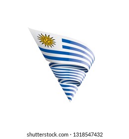 Uruguay flag, vector illustration on a white background.