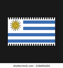 Vector de la bandera de Uruguay. Bandera nacional