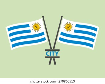 Uruguay Flags Emblem City
