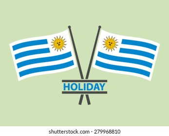 Uruguay Flags Emblem Holiday