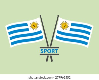 Uruguay Flags Emblem Sport