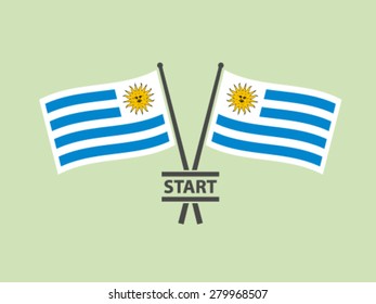 Uruguay Flags Emblem Start