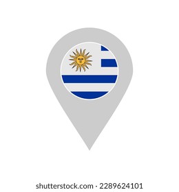 Uruguay flags icon set, Uruguay independence day icon set vector sign symbol
