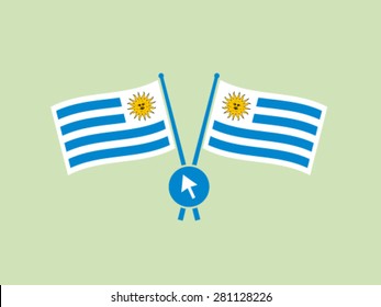 Uruguay Flags Symbol Emblem Cursor Online