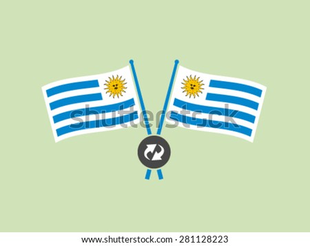 Uruguay Flags Symbol Emblem Synchronize