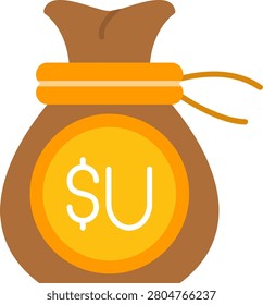 Uruguay Flat Style Icon Design