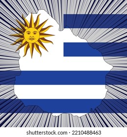 Uruguay Independence Day-Karte