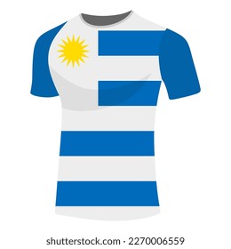 uruguay jersy illustration flag national vector