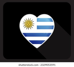 Icono de la bandera del Orgullo Gay de Uruguay
