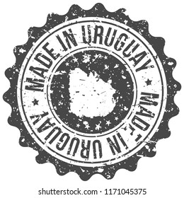 Uruguay Made In Map Travel Stamp Icon City Design Tourism Export Seal