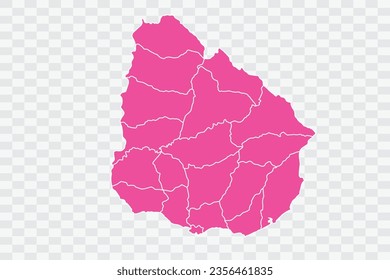 Uruguay Karte Fuscia Farbhintergrund Qualitätsdateien pnng