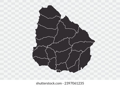 Uruguay Map iron Color on White Background quality files Png