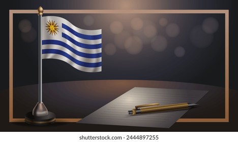 Uruguay National Day, template banner vector Illustration