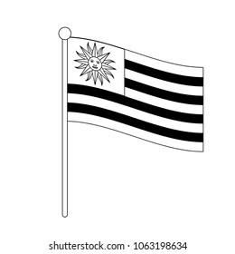 Uruguay national flag