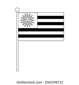 Uruguay national flag