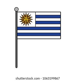 Uruguay national flag