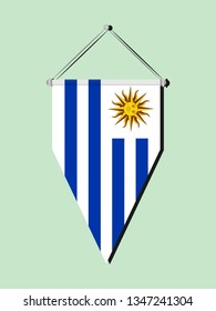 Uruguay national flag 