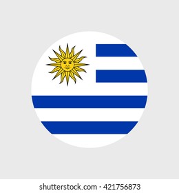 Flag Of Uruguay with metal shield frame 5065917 Vector Art at Vecteezy