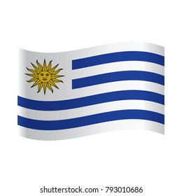 Uruguay national flag.