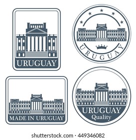 Uruguay. Rubber and stamp 