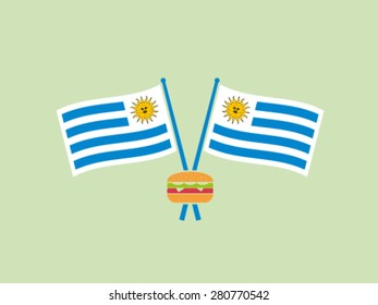 Uruguay Symbol Emblem Burger