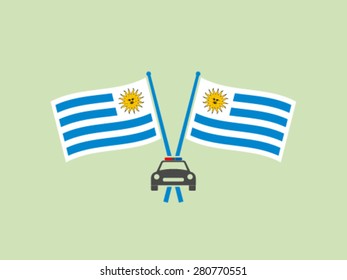 Uruguay Symbol Emblem Police Department