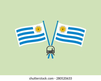 Uruguay Symbol Emblem Train Public Transportation