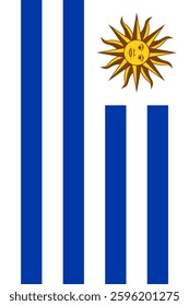 Uruguay Vertical Flag, Vertical Flag Uruguay