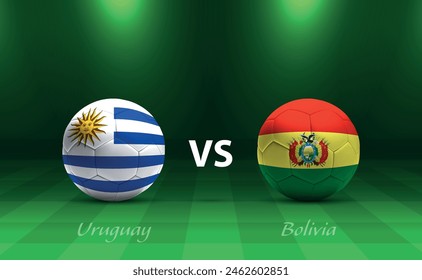 Uruguay vs Bolivia marcador de fútbol transmitido Plantilla América 2024