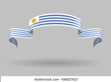 Uruguayan flag background. Vector illustration.