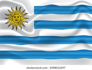 uruguayan flag for national Day or Independence Day of uruguay