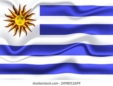 uruguayan flag for national Day or Independence Day of uruguay