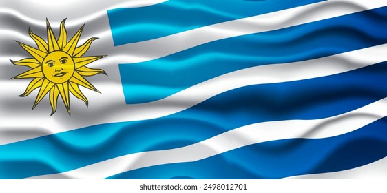 uruguayan flag for national Day or Independence Day of uruguay