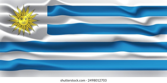 uruguayan flag for national Day or Independence Day of uruguay