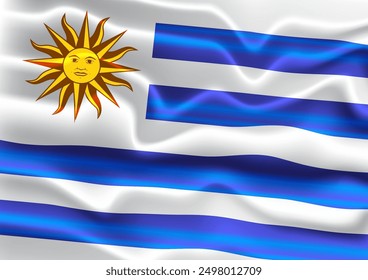 uruguayan flag for national Day or Independence Day of uruguay