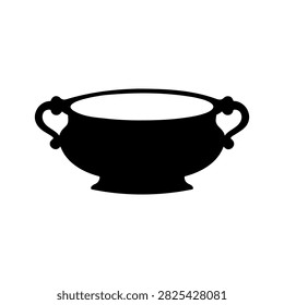 Uruli or otturuli silhouette vector flat design on white background.
