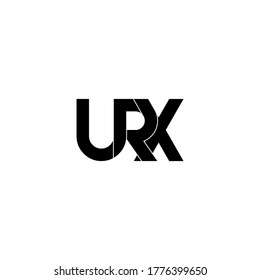 urx letter original monogram logo design