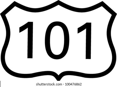 US 101 Highway Sign