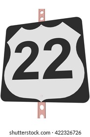 US 22 Route sign