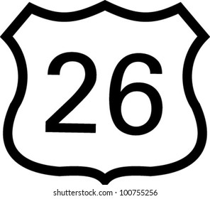 US 26 highway sign